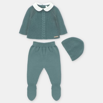 CONJUNTO CON POLAINA VERDE BOTELLA