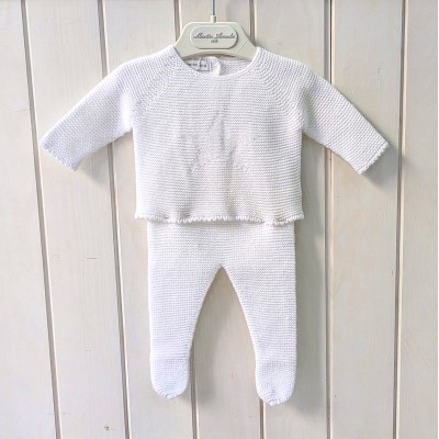 CONJUNTO BEBÉ POLAINA BLANCO