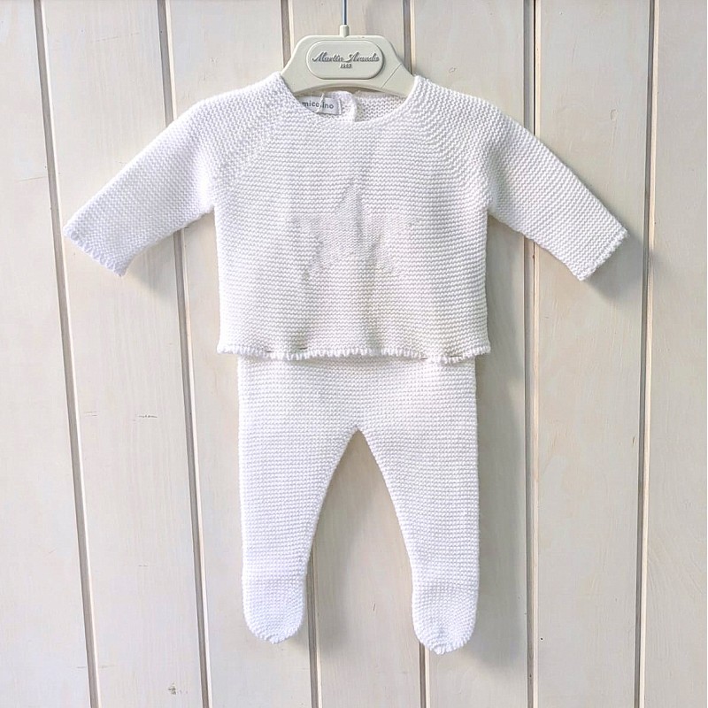 CONJUNTO BEBÉ POLAINA BLANCO