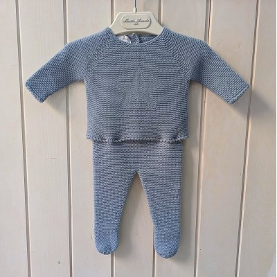 CONJUNTO BEBÉ POLAINA TURQUESA