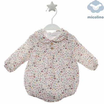 PELELE BEBÉ ESTAMPADO ROSA