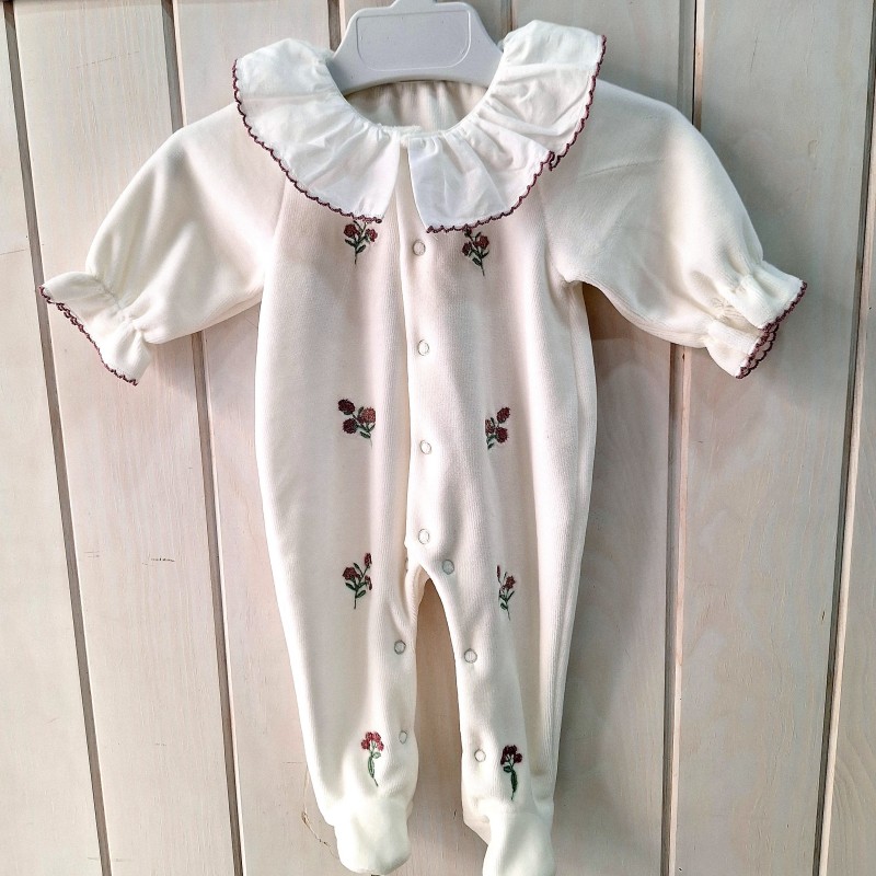 PIJAMA BLANCO FLORES PIJAMA BLANCO FLORES