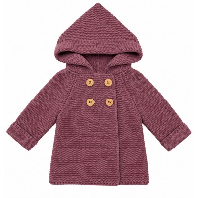 CHAQUETA CRUZADA DE PUNTO FRAMBUESA CHAQUETA CRUZADA DE PUNTO FRAMBUESA