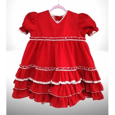 TRAJE DE FLAMENCA ROJO TF-63