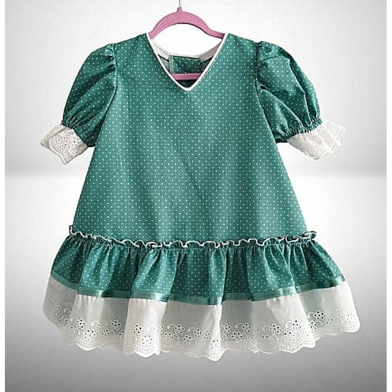 TRAJE DE FLAMENCA VERDE TF-69