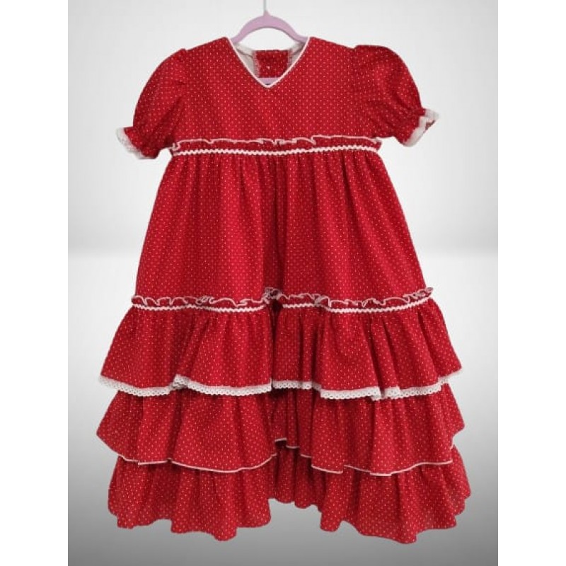 TRAJE DE FLAMENCA LARGO CANASTERO TF-71